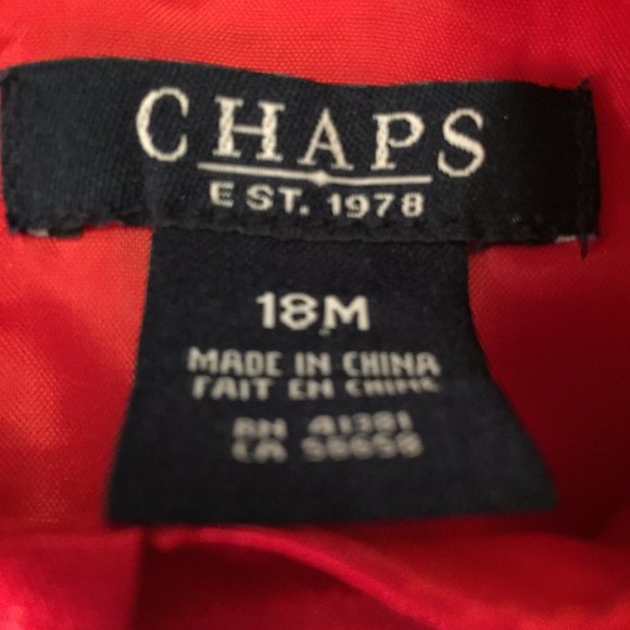 Chaps Baby Girl's Holiday Dress Size 18 Months - Picture 9 of 9